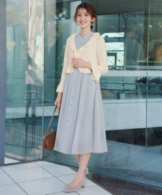 Tiaclasse フリルリボンカーディガン