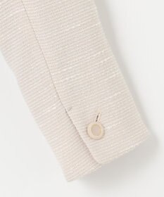 ANY SIS 【セットアップ対応】リップルボーダー ノーカラー ジャケット