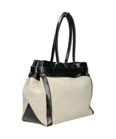 INTER-CHAUSSURES 【CHRISTIAN VILLA】レザーハンドルキャンバストート