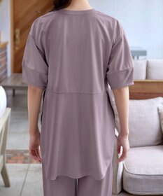 Tiaclasse 【洗える・接触冷感・紫外線ケア・サラごこち】ラウンドヘムチュニック