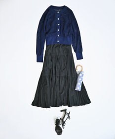 TOQUE 25SS新作〈大草直子さんアドバイザー〉【天然素材】シルク×コットン粗メッシュニットカーディガン