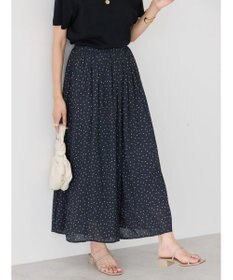 AMERICAN HOLIC エアリーギャザーガウチョパンツ【裏地：接触冷感】