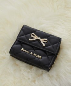Maison de FLEUR リボンビジューウォレット