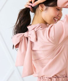 Feroux 【キレイ見えセットアップ対応】リボンタイ ブラウス