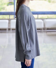 Tiaclasse 【洗える】エンボスロゴニットプルオーバー