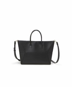 TOPKAPI 【TREASURE TOPKAPI】フェイクレザー ジオメトリック ショルダー付 トートバッグ