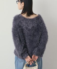 AMERICAN HOLIC Vネックシャギーニットプルオーバー