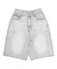 WEGO 【紐で調節可能】スーパーバギーデニムショーツ