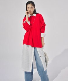 UNFILO ふわふわニット ラウンドヘム