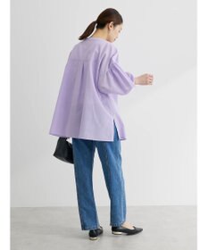 Green Parks 綿麻混紐付きデザインブラウス