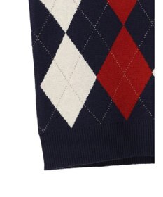 earth music&ecology アーガイルニットベスト