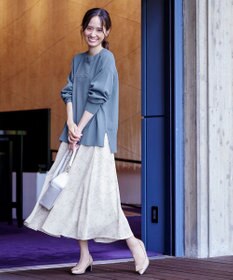 Tiaclasse 【洗える】エンボスロゴニットプルオーバー