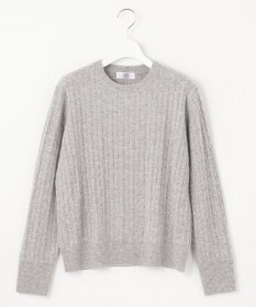 J.PRESS LADIES 【洗える】WOOL BLEND AIR ケーブル ニット