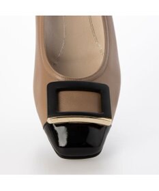 Riz raffinee <Riz raffinee>【３E】エナメルコンビバックルパンプス