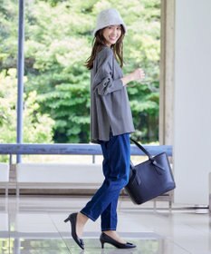 Tiaclasse 【洗える】エンボスロゴニットプルオーバー