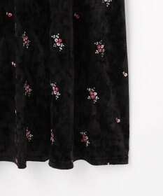 Feroux 刺繍入りベロアキャミソール ワンピース