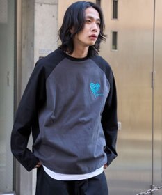 WEGO ラグランハートグラフィックT（LS）