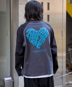 WEGO ラグランハートグラフィックT（LS）