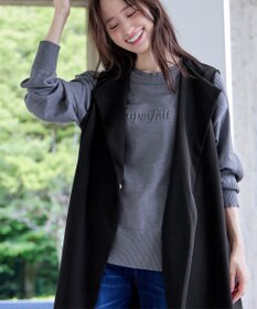 Tiaclasse 【洗える】エンボスロゴニットプルオーバー