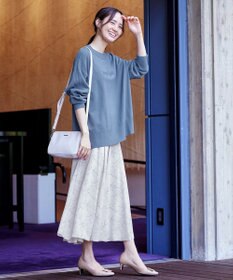 Tiaclasse 【洗える】エンボスロゴニットプルオーバー