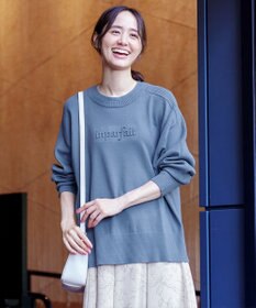 Tiaclasse 【洗える】エンボスロゴニットプルオーバー