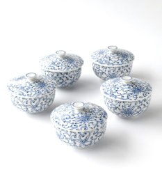 たち吉 【たち吉】京唐草お茶呑茶碗〈５客〉瀬戸焼