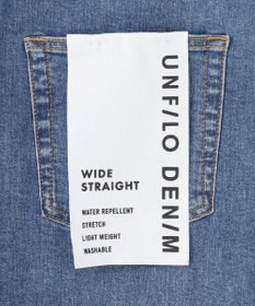 UNFILO 【UNFILO DENIM】撥水ストレッチ ワイドストレートデニム