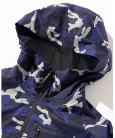 JOSEPH ABBOUD MOUNTAIN 【ストレッチ/軽量/撥水/ポケッタブル】エンボスカモフラージュ パーカー