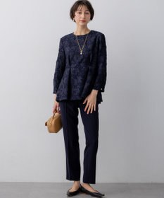 23区 【セットアップ対応】トリアセダブルジョーゼット パンツ