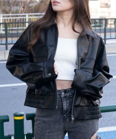 WEGO PUショートジャケット