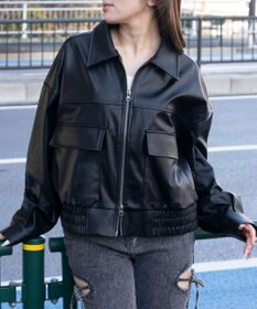 WEGO PUショートジャケット