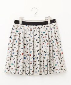 23区GOLF 【WOMEN】PARISモチーフプリント プリーツスカート