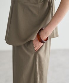 YECCA VECCA ドライタッチペプラムサロペット