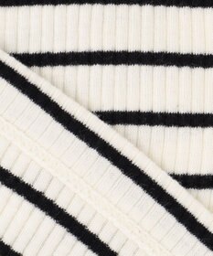 組曲 KIDS 【150-160㎝】レースボーダー トップス