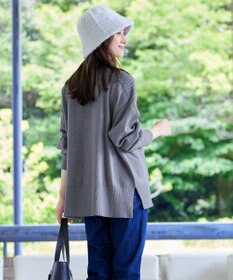 Tiaclasse 【洗える】エンボスロゴニットプルオーバー