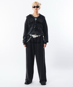 WEGO 【ユニセックス着用ITEM】ブリーチハトメZIPパーカー