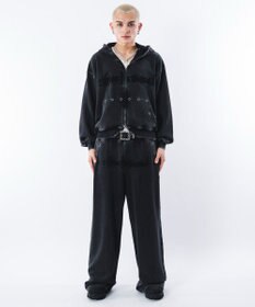 WEGO 【ユニセックス着用ITEM】ブリーチハトメZIPパーカー