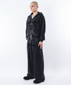 WEGO 【ユニセックス着用ITEM】ブリーチハトメZIPパーカー