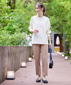 Tiaclasse 【洗える】エンボスロゴニットプルオーバー