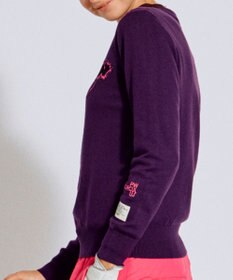 PW CIRCULUS 【WOMEN】Spark cat クルーネックニット ゴルフウェア レディース