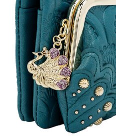 ANNA SUI ピーコック 二つ折り口金財布