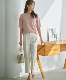 ANY SIS 【接触冷感・UVカット・撥水】クールタッチテーパード パンツ