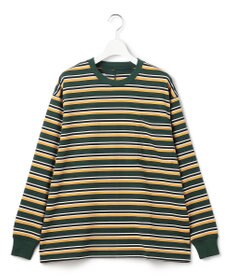 J.PRESS YORK STREET 【WOMEN】ポケットボーダーロングスリーブ Tシャツ