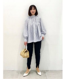 UNFILO イージーケア ギャザーブラウス