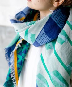 POLS コットン・キュプラ FUSAスカーフ