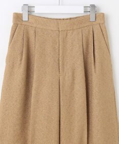 自由区 L 【17号サイズまで展開・SHIHOさん着用】ブライトリングツイード2タッククロップド パンツ