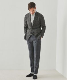 GOTAIRIKU ロングセラー【洗える/折り目加工/シワになりにくい/ウエストアジャスター】ウォッシャブル サマーウール100％パンツ_限定色(ノータック)25年モデル