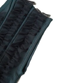 YECCA VECCA 2wayチュールフリルニット