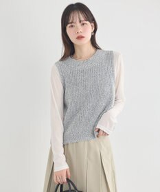 earth music&ecology クルーネックニットベスト