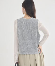 earth music&ecology クルーネックニットベスト